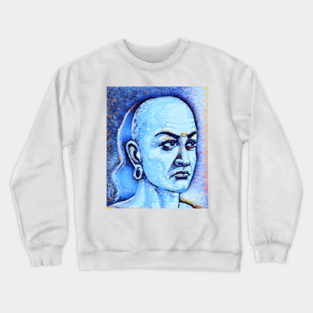 Chanakya Portrait | Chanakya Artwork | Chanakya Panting 14 Crewneck Sweatshirt by JustLit
